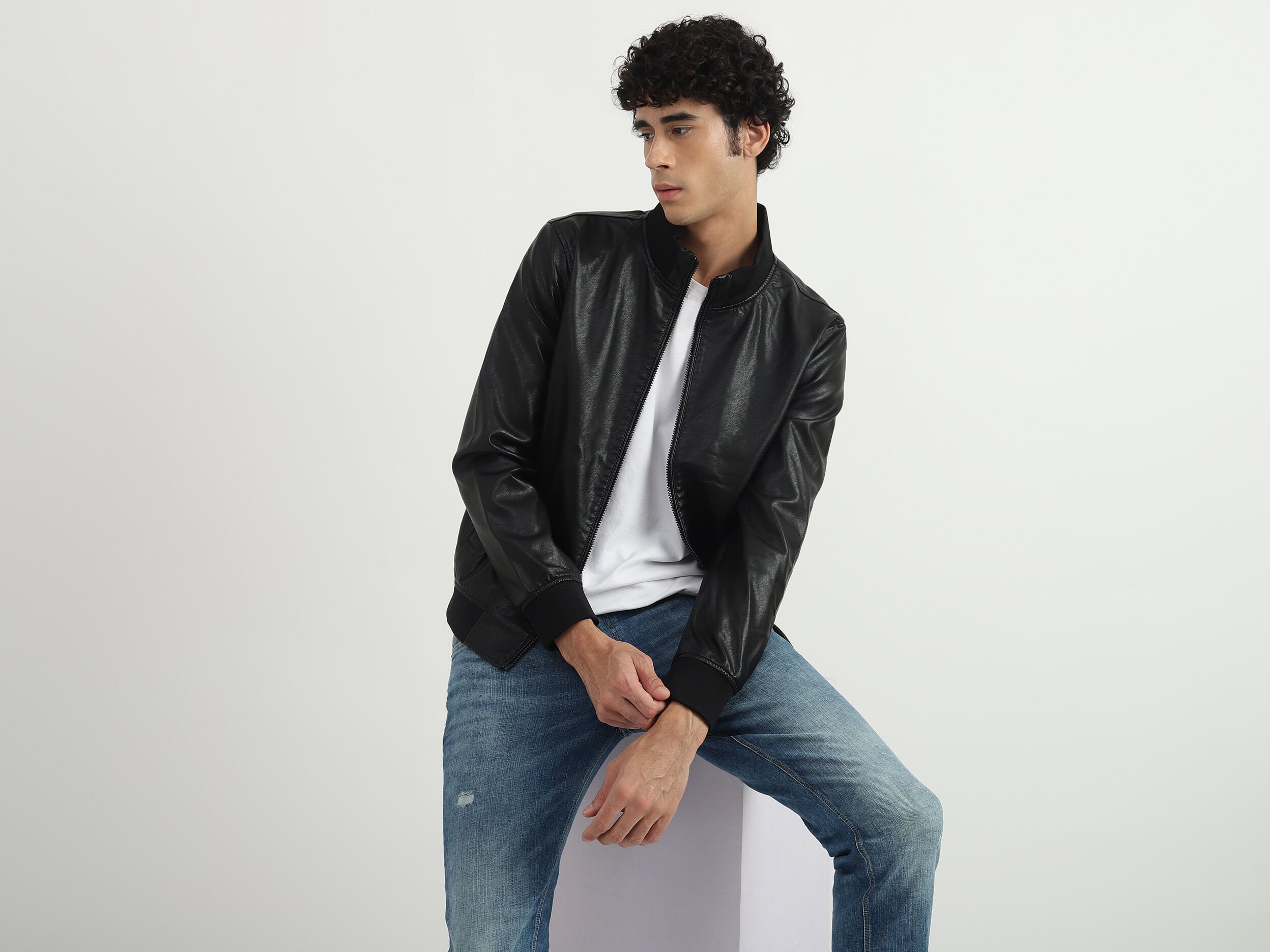 Black Leather Jacket – V S P