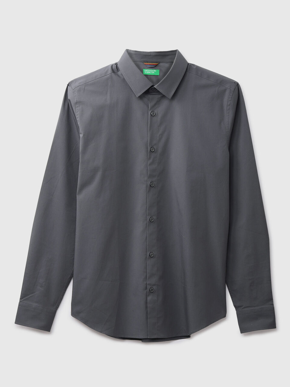 F/S POPLIN STRETCH REGULAR COLLAR SHIRT image number 1