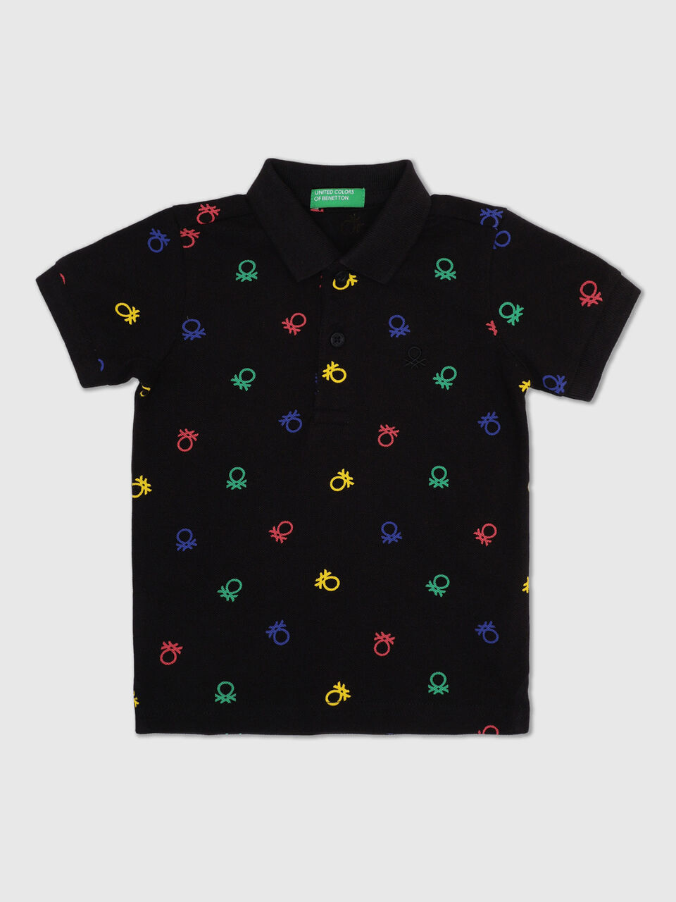 Pique AOP Printed Polo image number 1