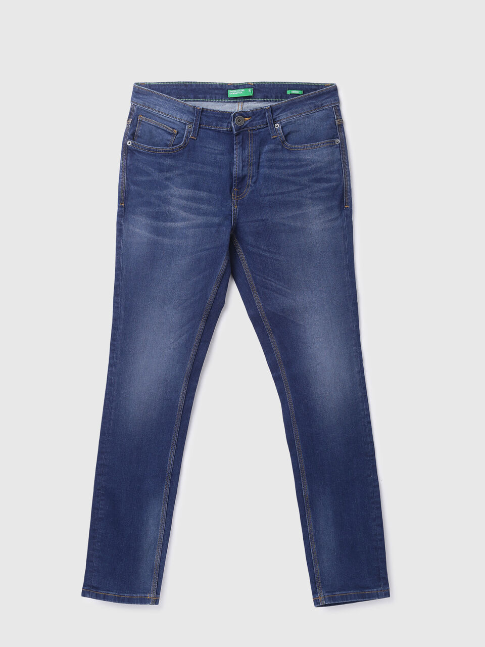 SKINNY FIT FADED BLUE JEANS image number 1