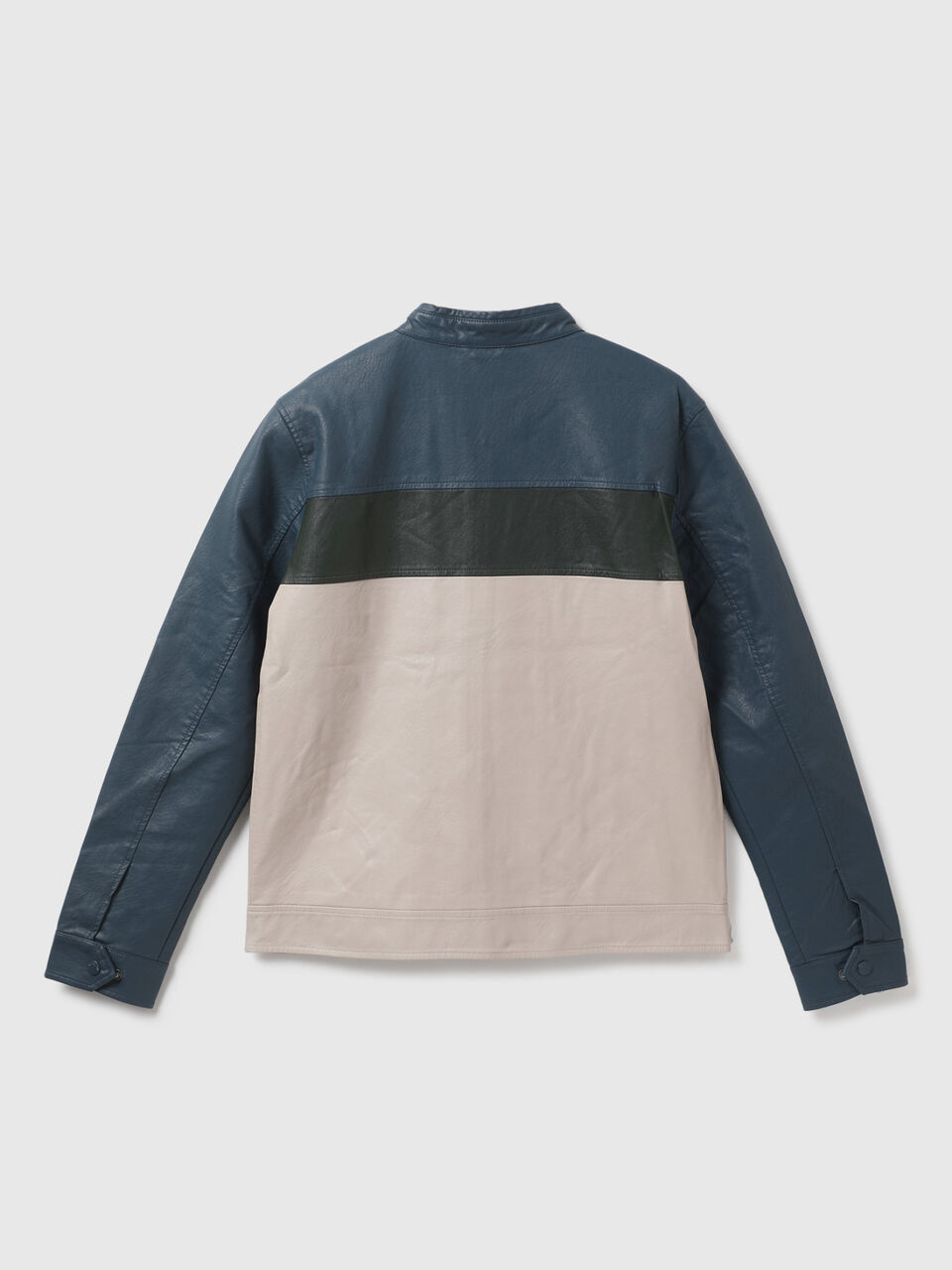 PU COLOR BLOCK JACKET image number 2