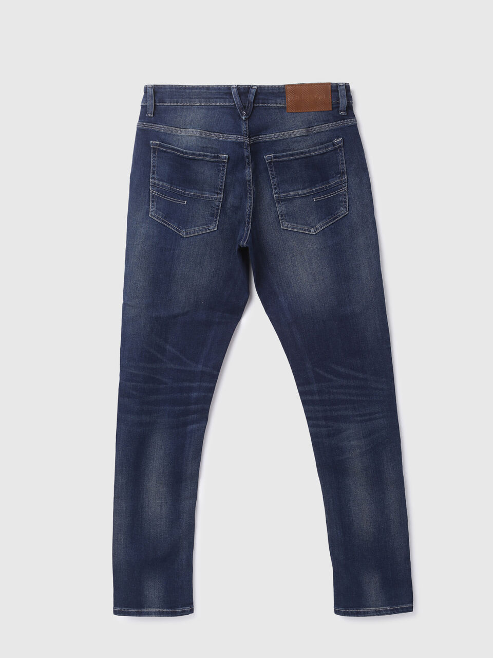 SLIM TAPERED AGED VINATGE BLUE JEANS image number 2
