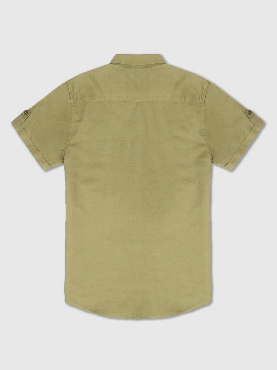 Half Sleeves Linen Regular Collar Shirt image number 2