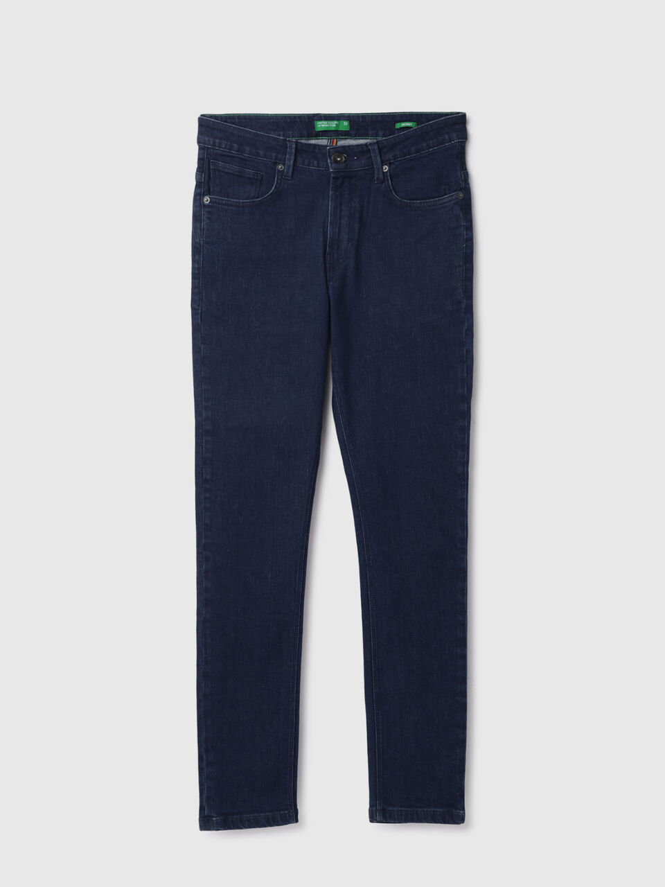 Skinny Fit Basic Raw Blue Jeans image number 1