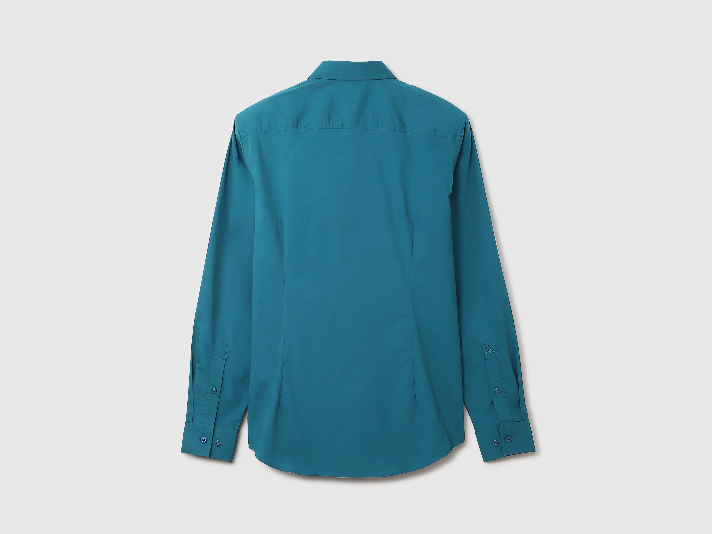 Teal collar shirt sales