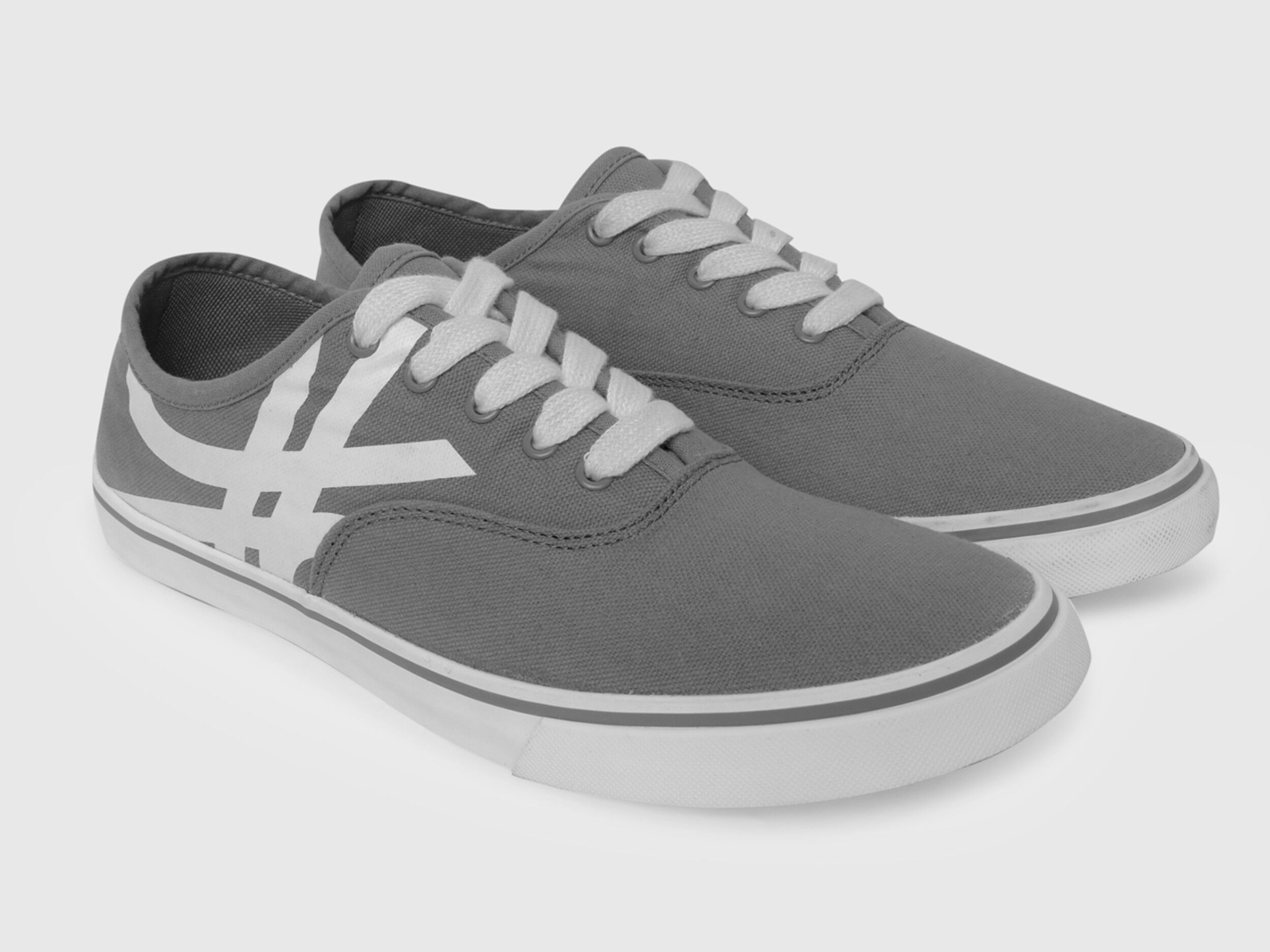 Benetton Canvas Sneakers Gray Benetton