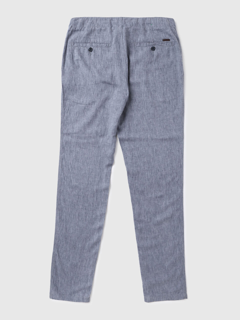 Mid Rise Slim Fit Lyocell Linen Trouser-Solid image number 2