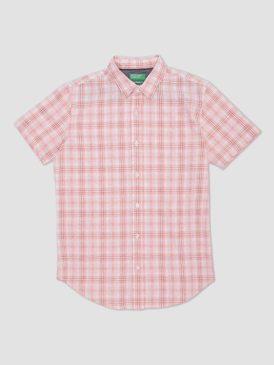 Half Sleeve Lyocell Check Shirt image number 1