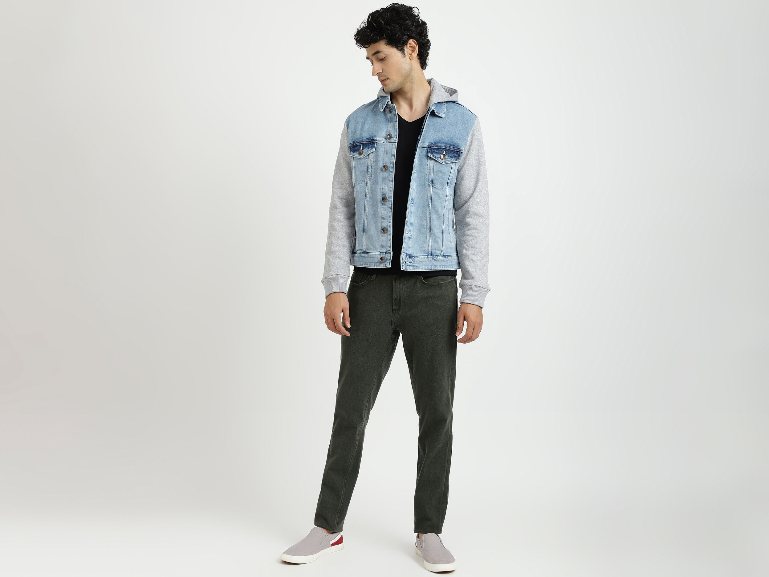 Benetton jeans jacket discount