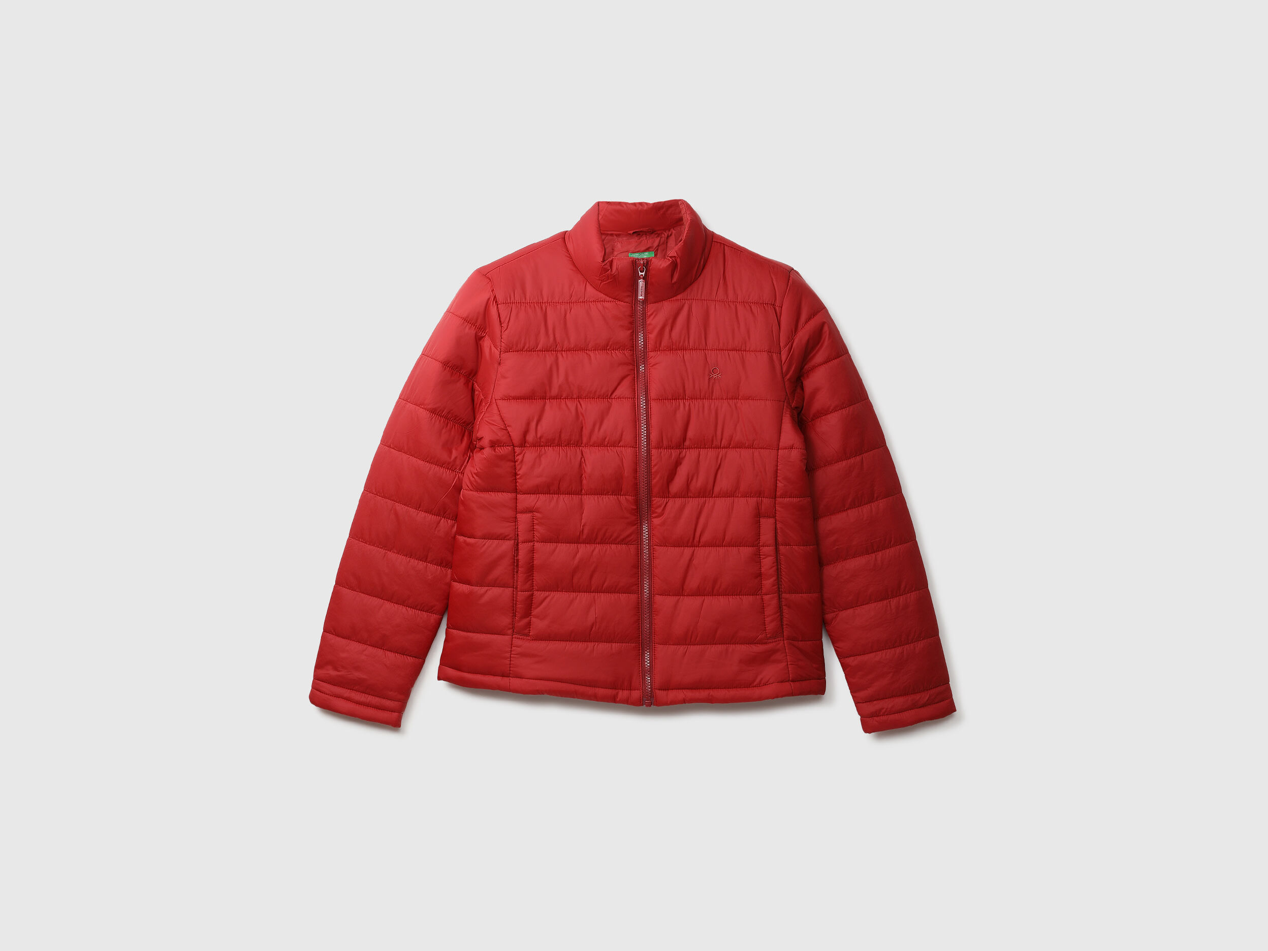 Benetton red jacket clearance