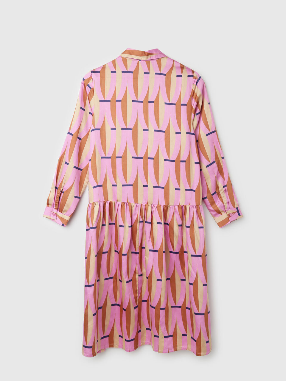 F/S PRINTED COLLAR SHIRT DRESS image number 2