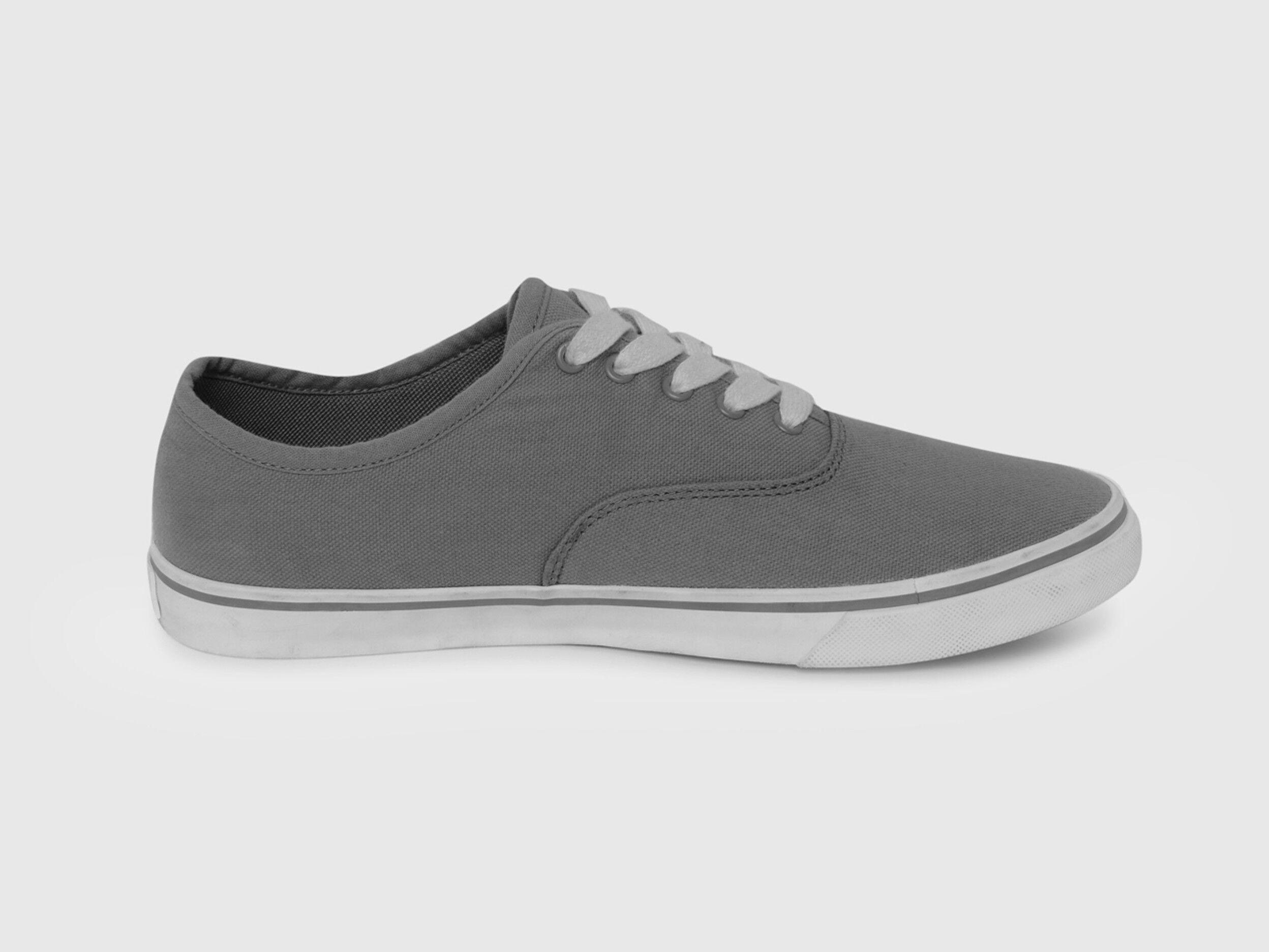 Benetton Canvas Sneakers Gray Benetton
