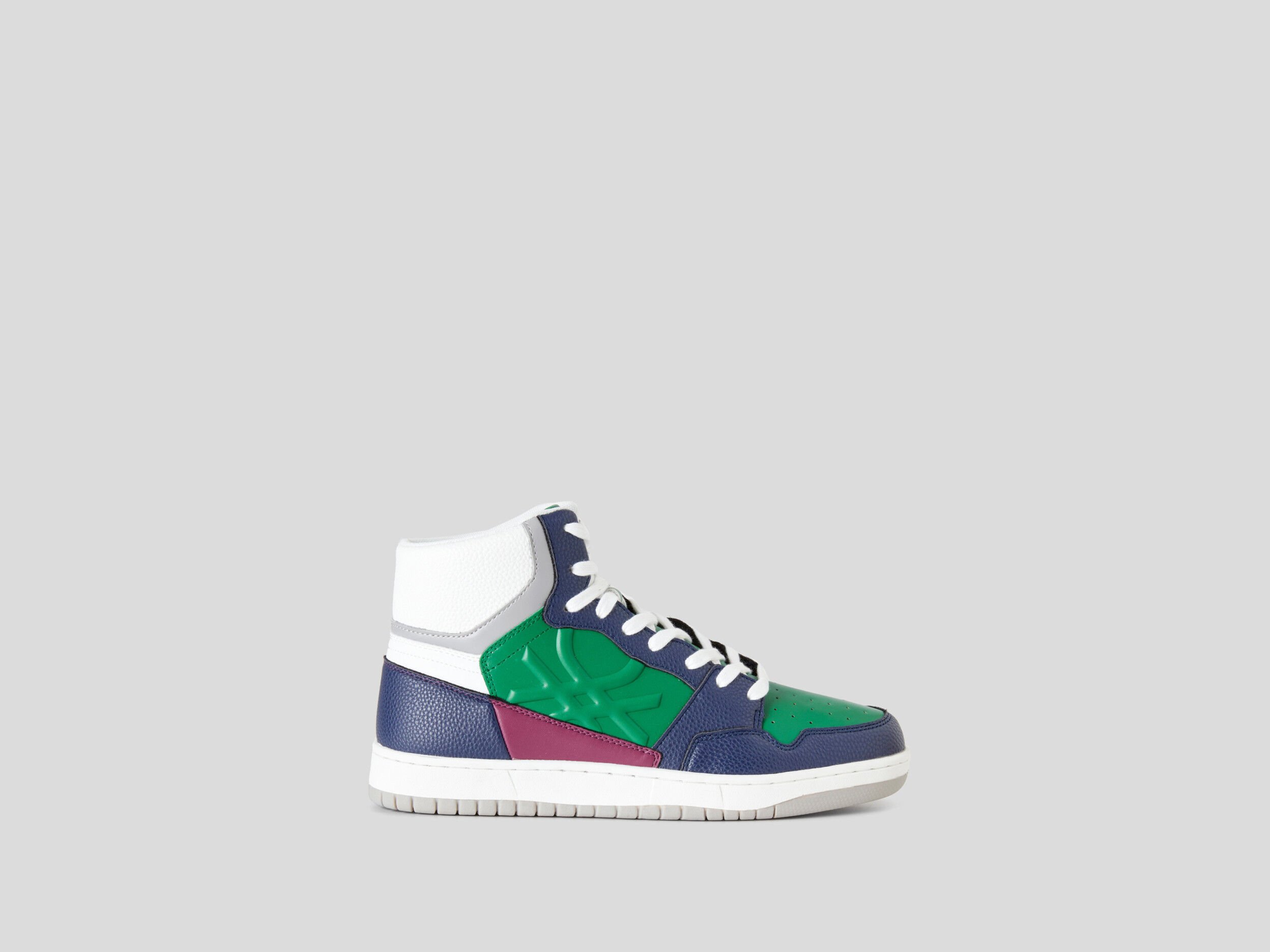 Men Textured Sneakers - Multi-color | Benetton