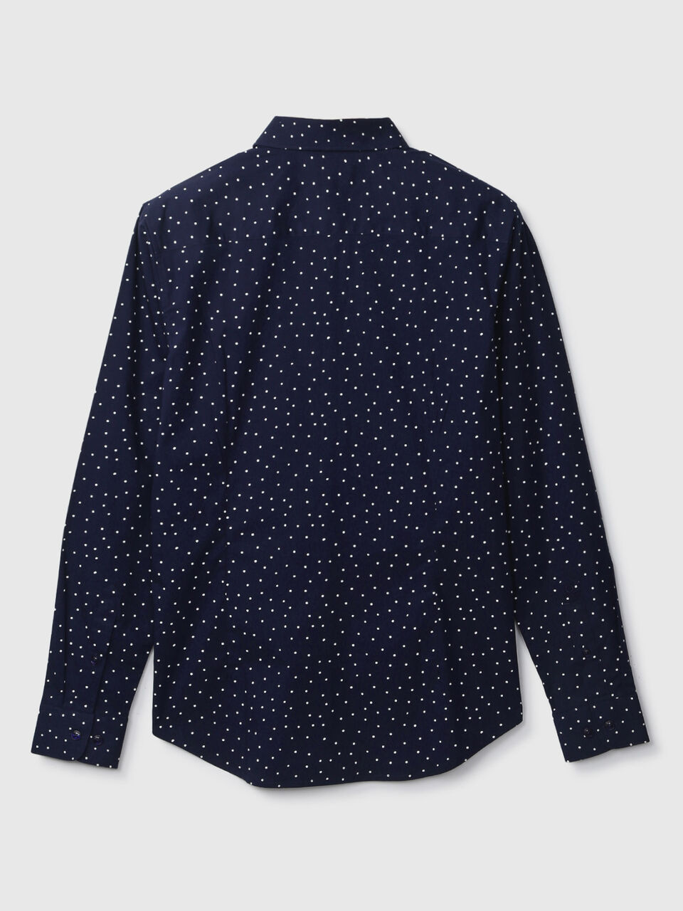 F/S POPLIN STRETCH POLKA PRINT SHIRT image number 2