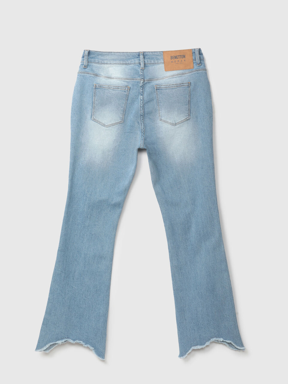 BOOTCUT WITH SHAPED FRAYED HEM image number 2
