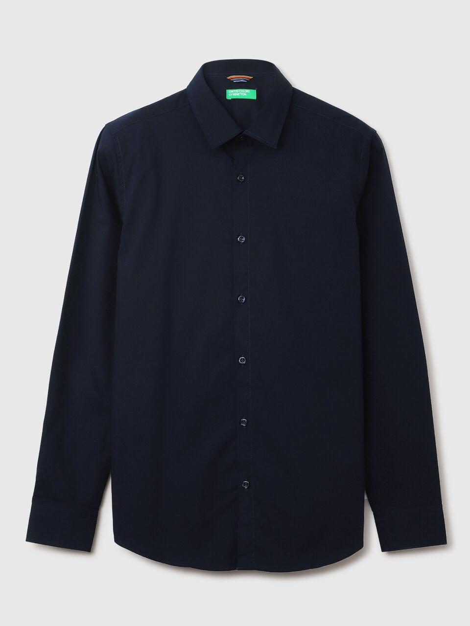 F/S POPLIN STRETCH REGULAR COLLAR SHIRT image number 1