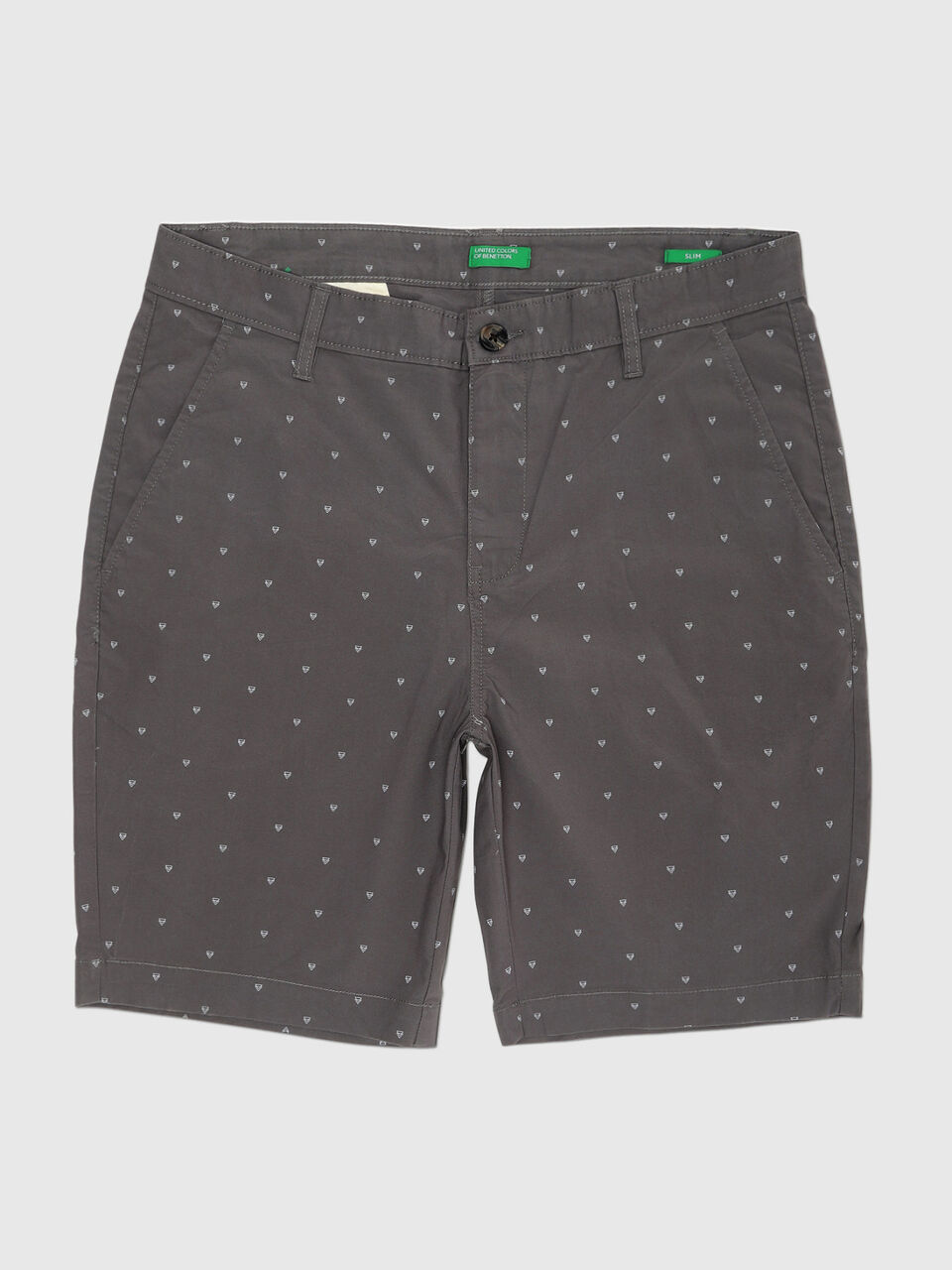 Slim Fit 2 Triangle Printed Shorts image number 1