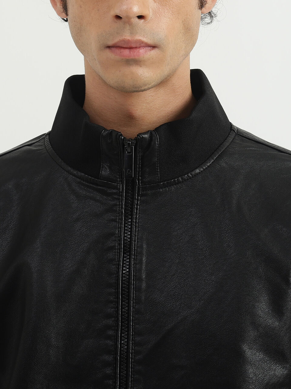 BASIC PU JACKET image number null