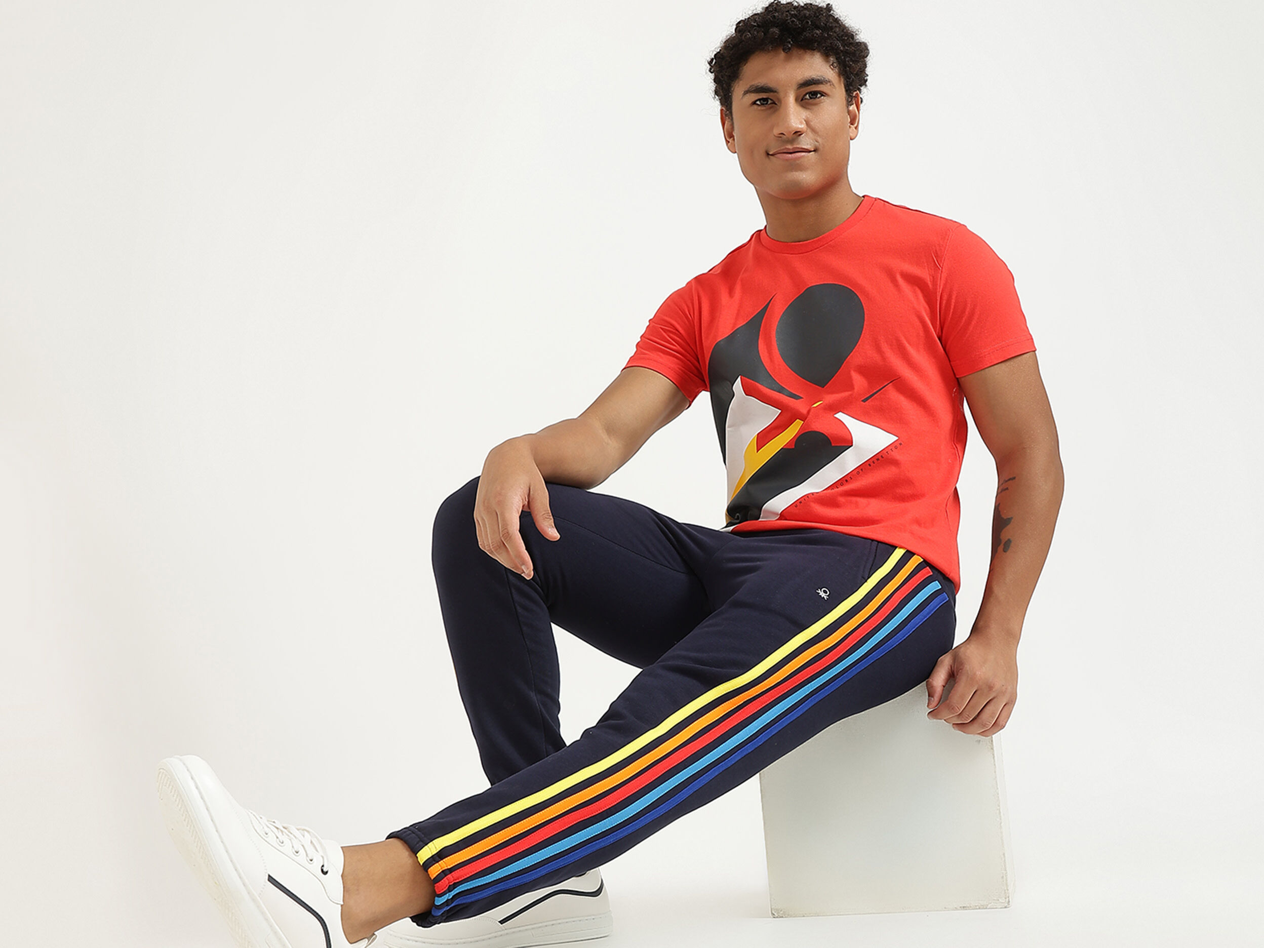 Men s Track pants Black Benetton