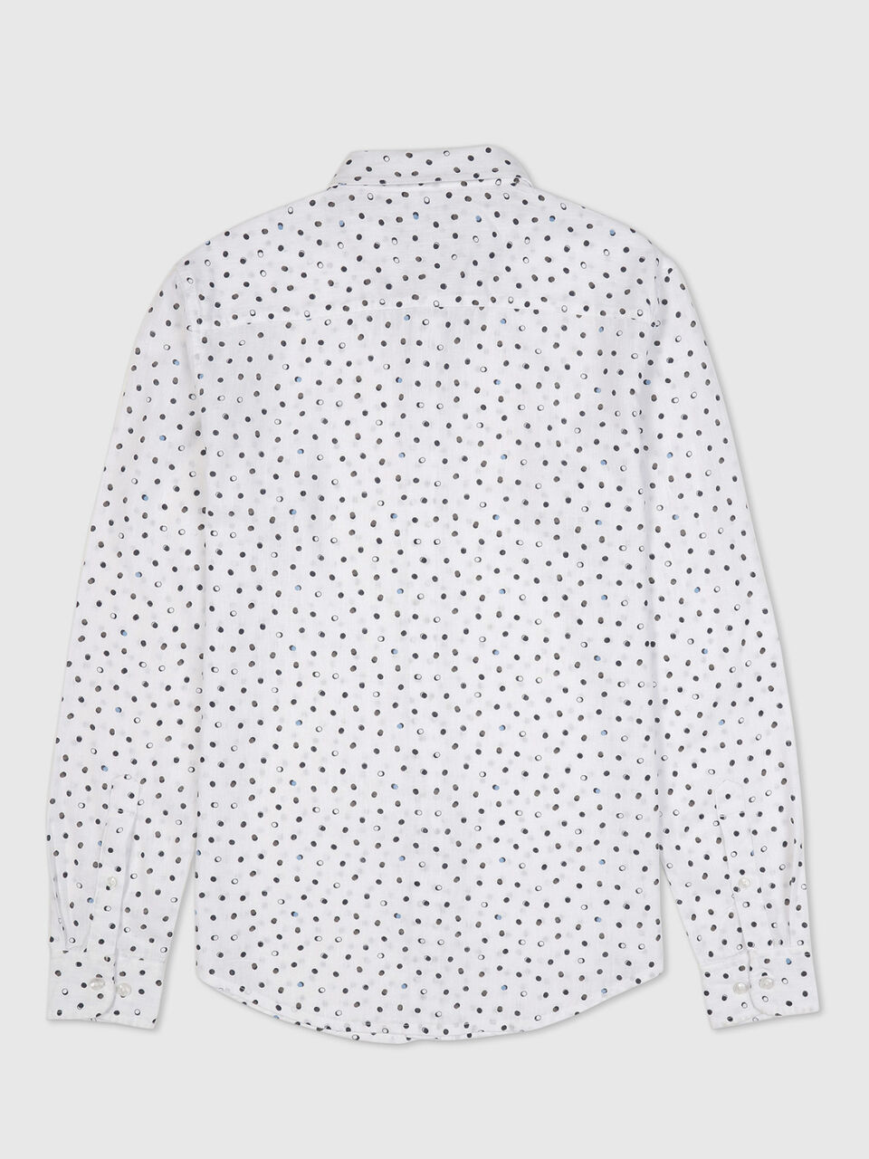 Full Sleeves Lyocell Circular Print Shirt image number 2
