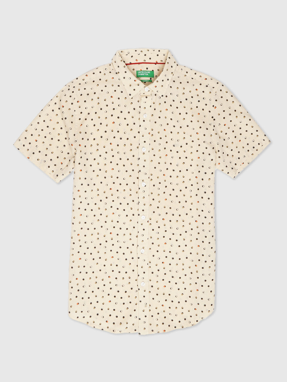Half Sleeves Lyocell Circular Print Shirt image number 1