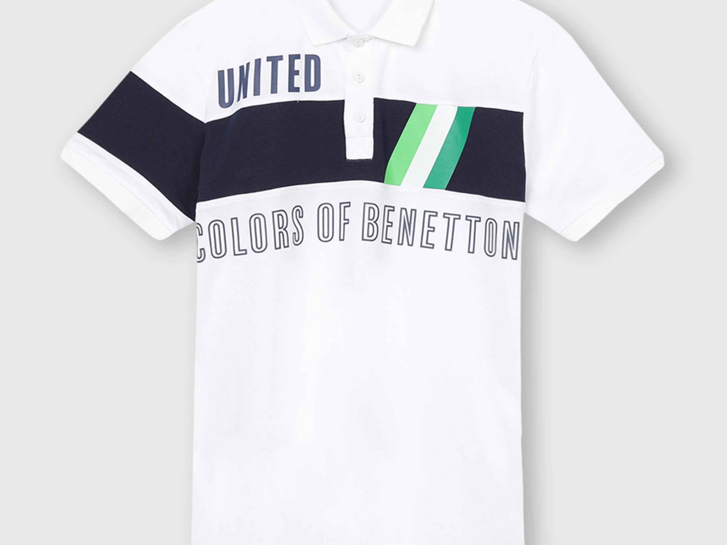 Polo blanco benetton shop