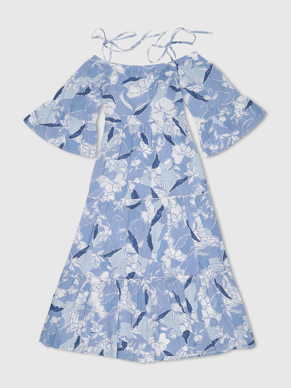 Off Shoulder Tiered Maxi DreShort Sleeve image number 2