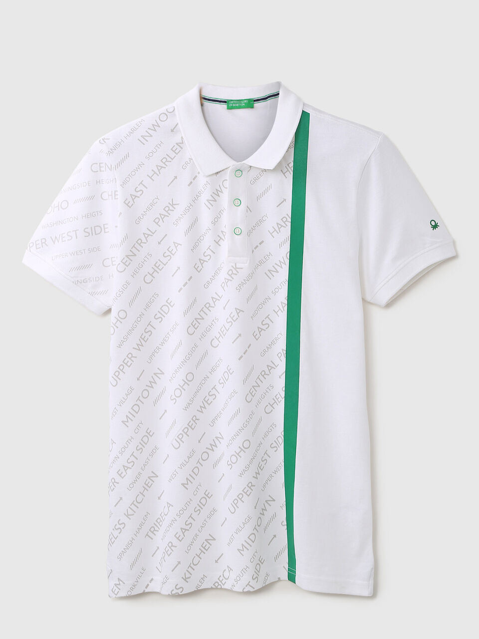 VERTICAL BLOCKED AOP POLO image number 1