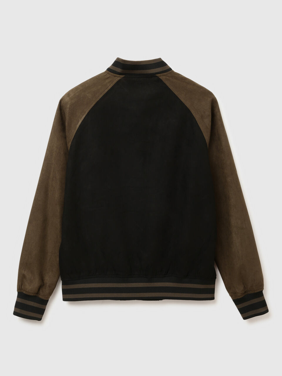 SUEDE VARSITY BOMBER JACKET image number 2