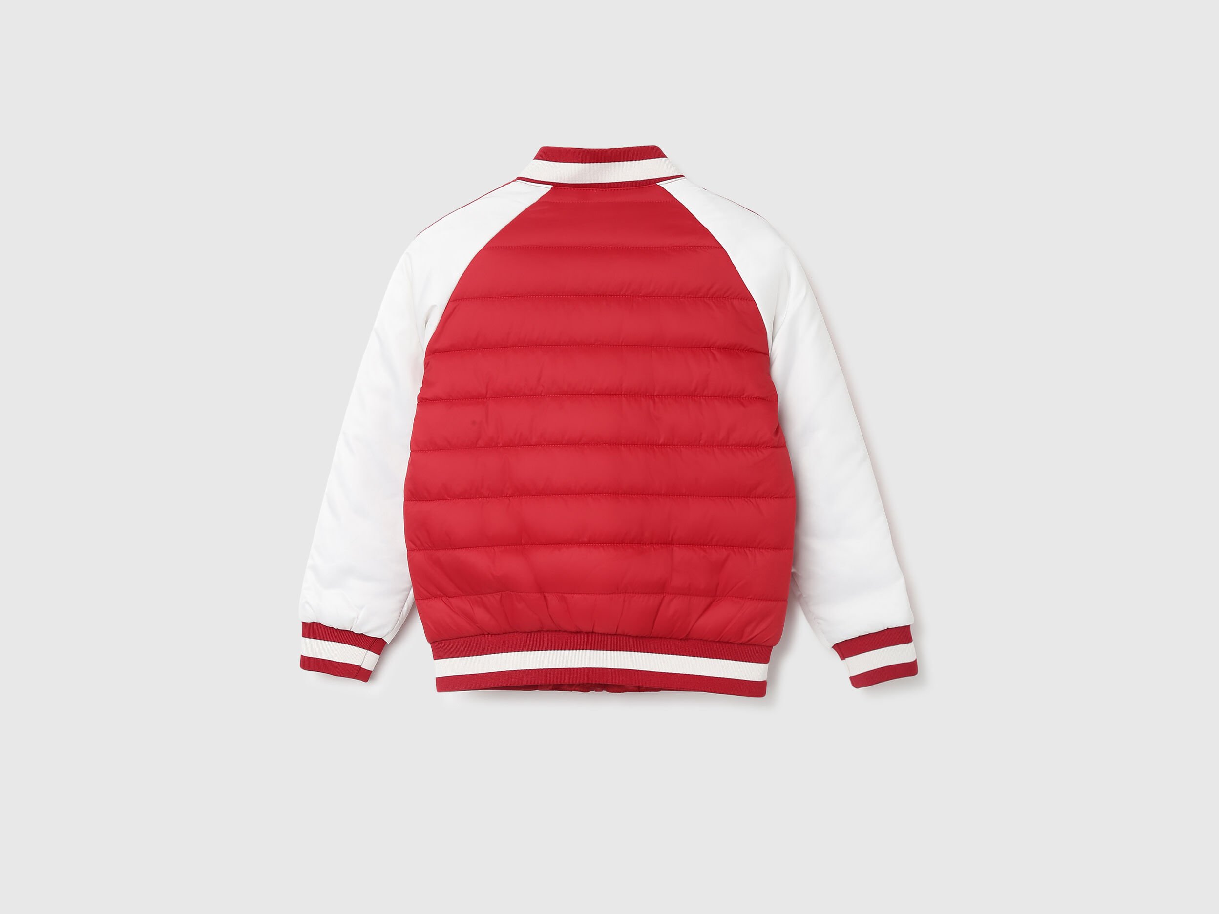 Boys Red Bomber Jacket - Red | Benetton