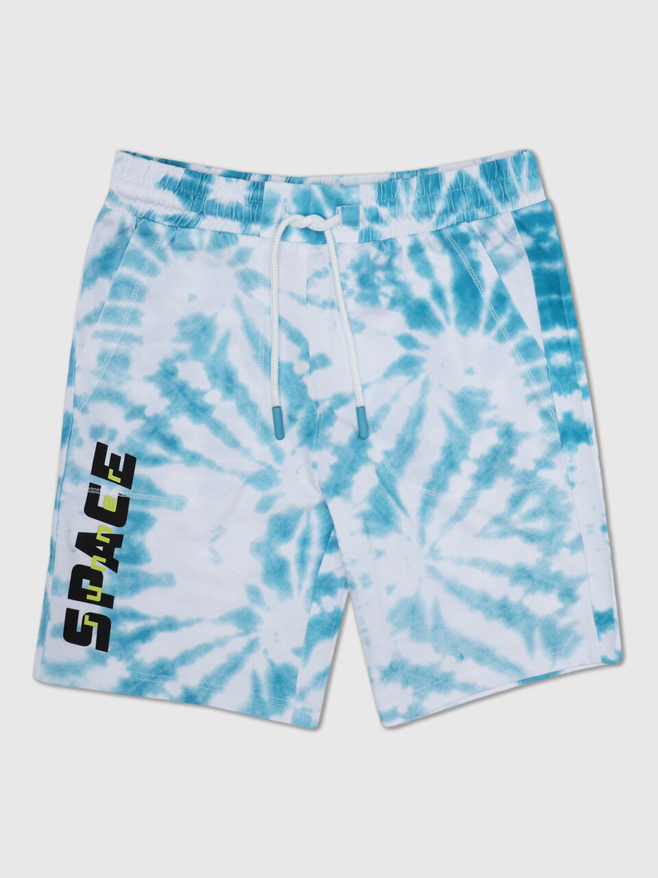 Tie-Dye Placement Print Shorts image number 1