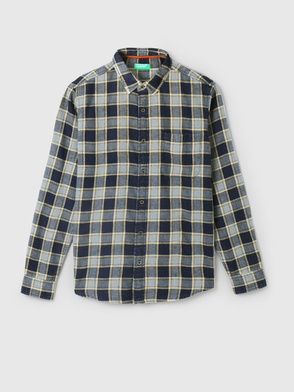 F/S MELANGE SHADOW CHECK SHIRT image number 1