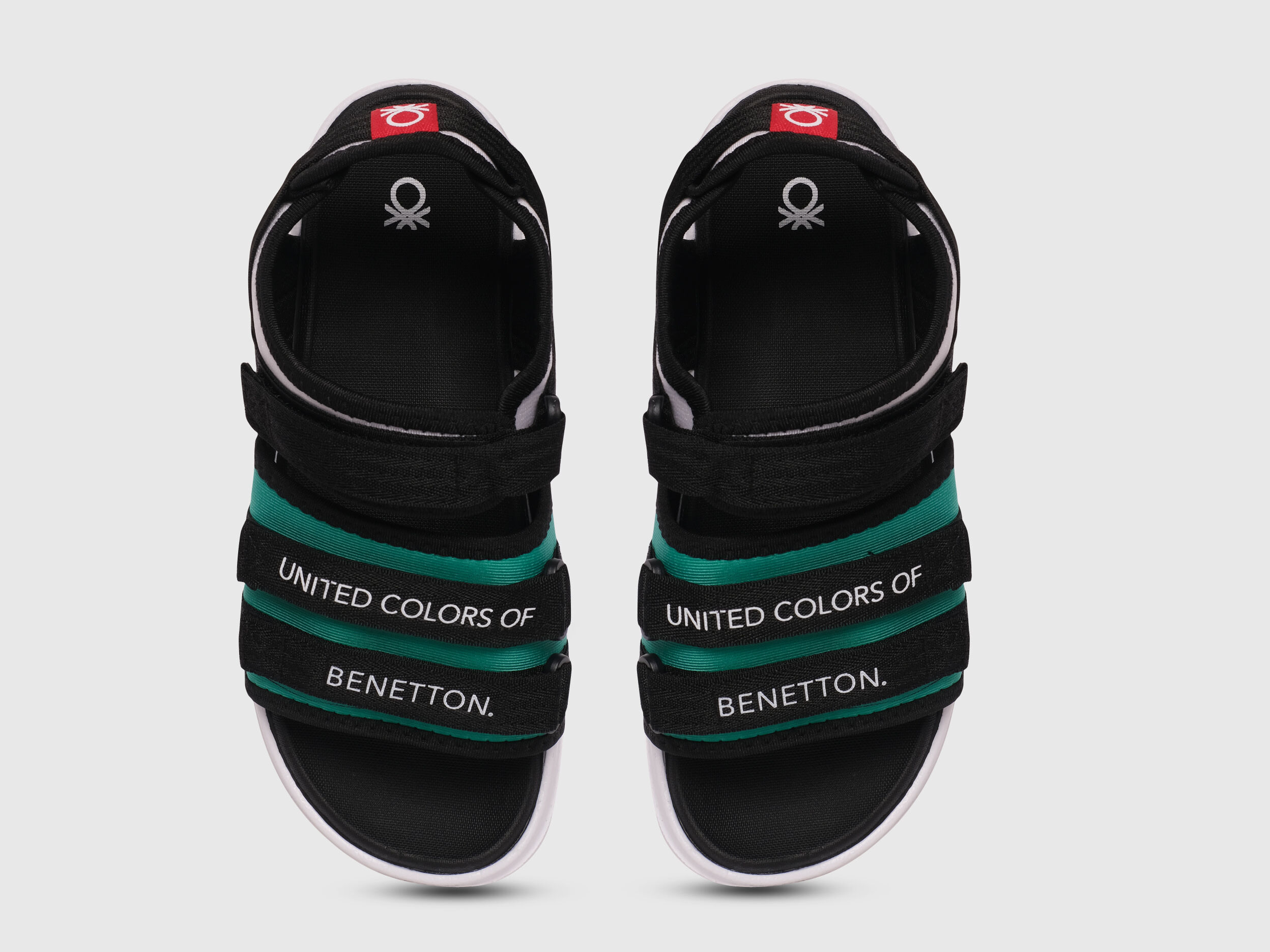 Two Strap Sandals Black Benetton