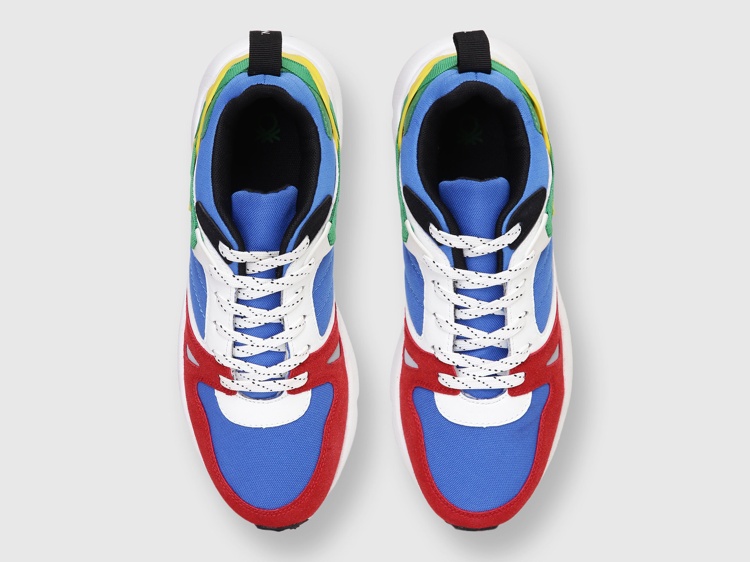 Benetton Men Mesh Blue Sneakers Blue Benetton