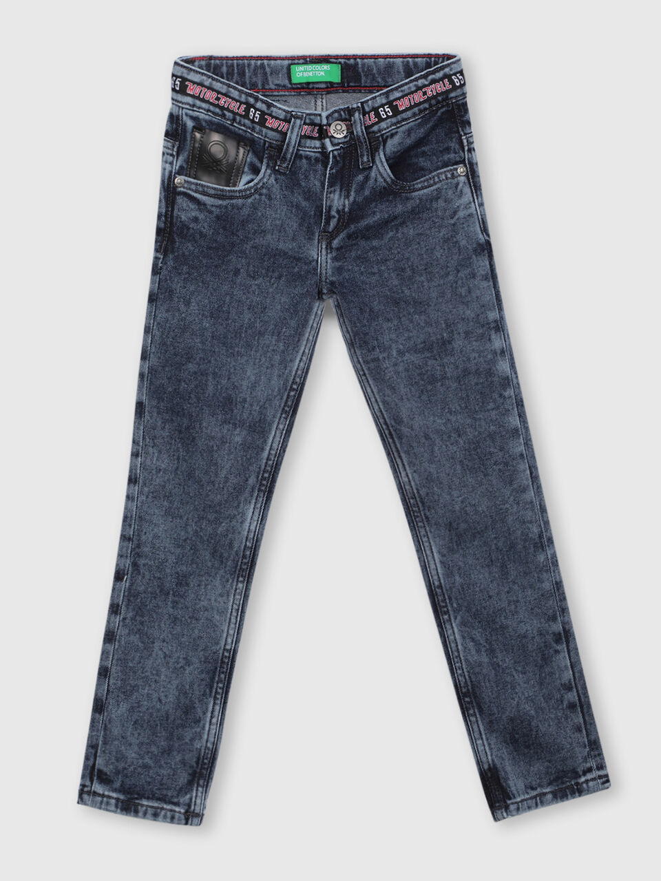 Waist tape denim jeans image number 1