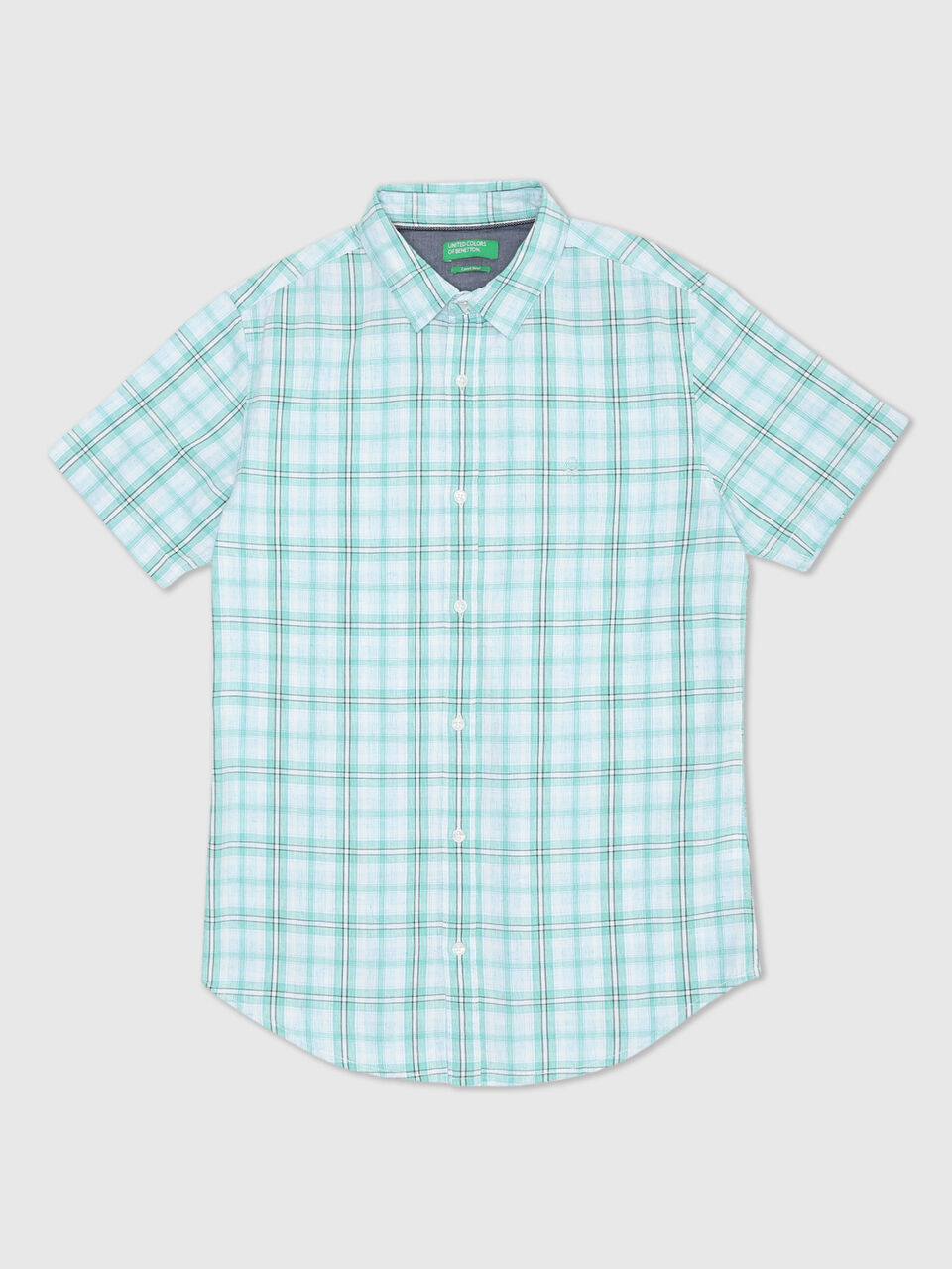 Half Sleeve Lyocell Check Shirt image number 1