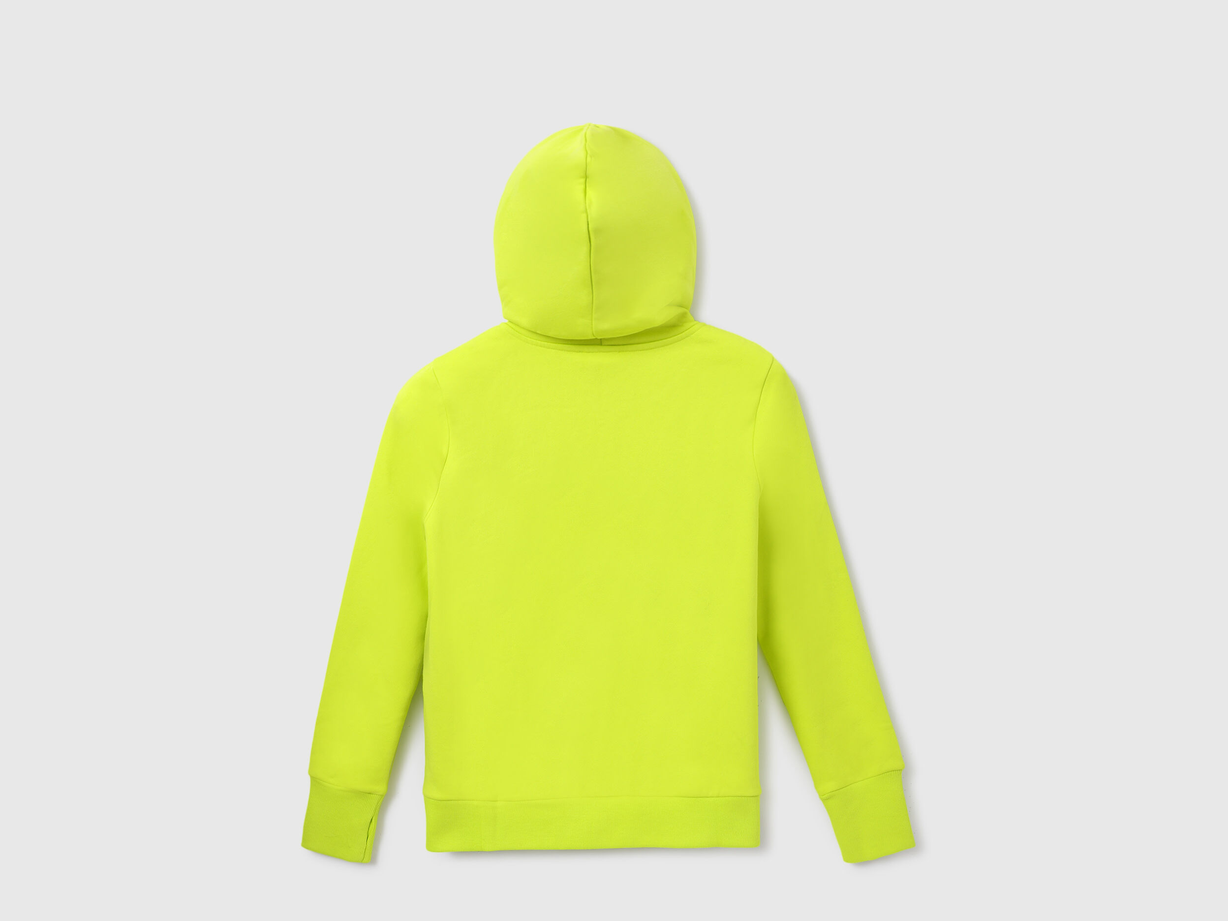 Women Solid Hooded Neck Sweatshirt - Lime | Benetton