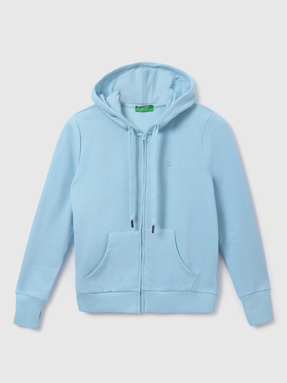 F/SLV FRONT OPEN SOLID SWEATSHIRT image number 1