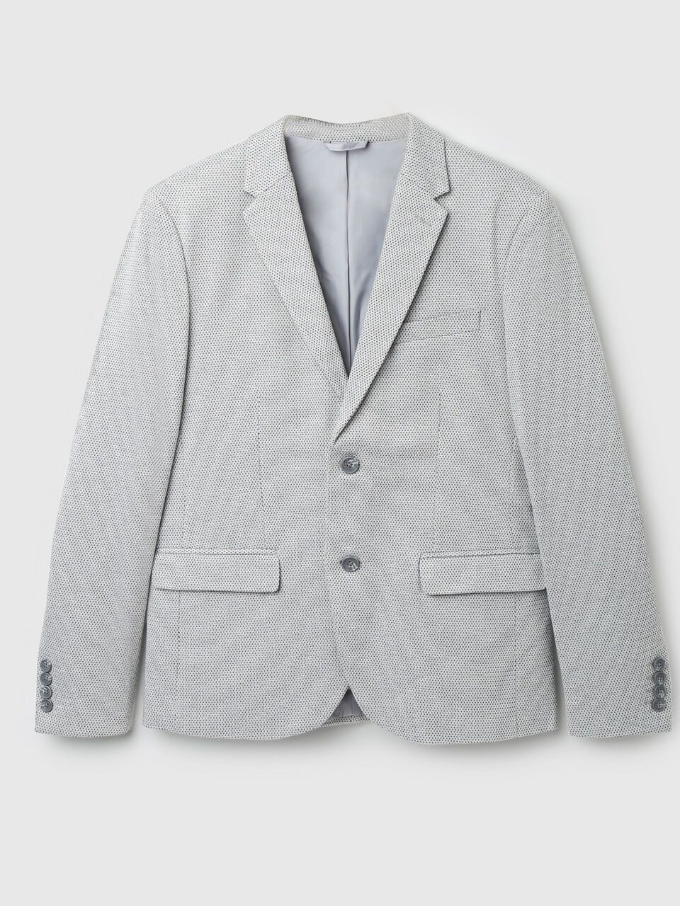 MESH STRUCTURE KNIT BLAZER image number 1