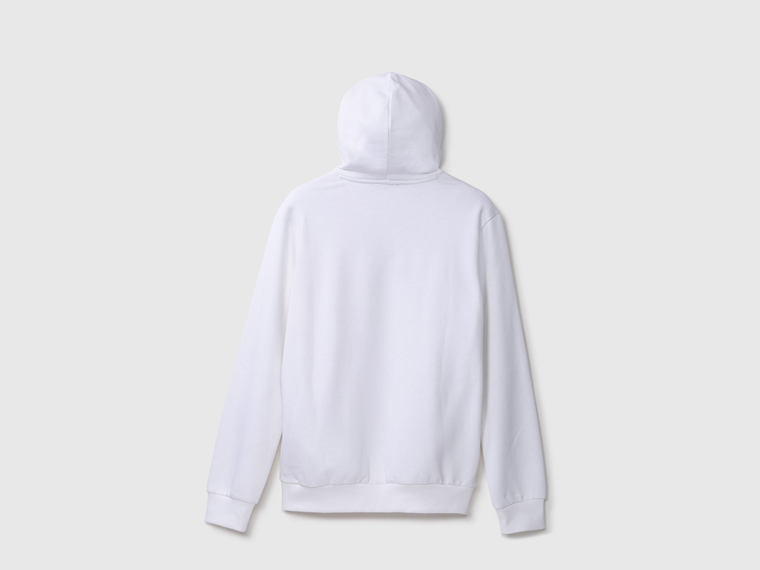 Mens Long Sleeve Stripe Sweatshirt - White | Benetton