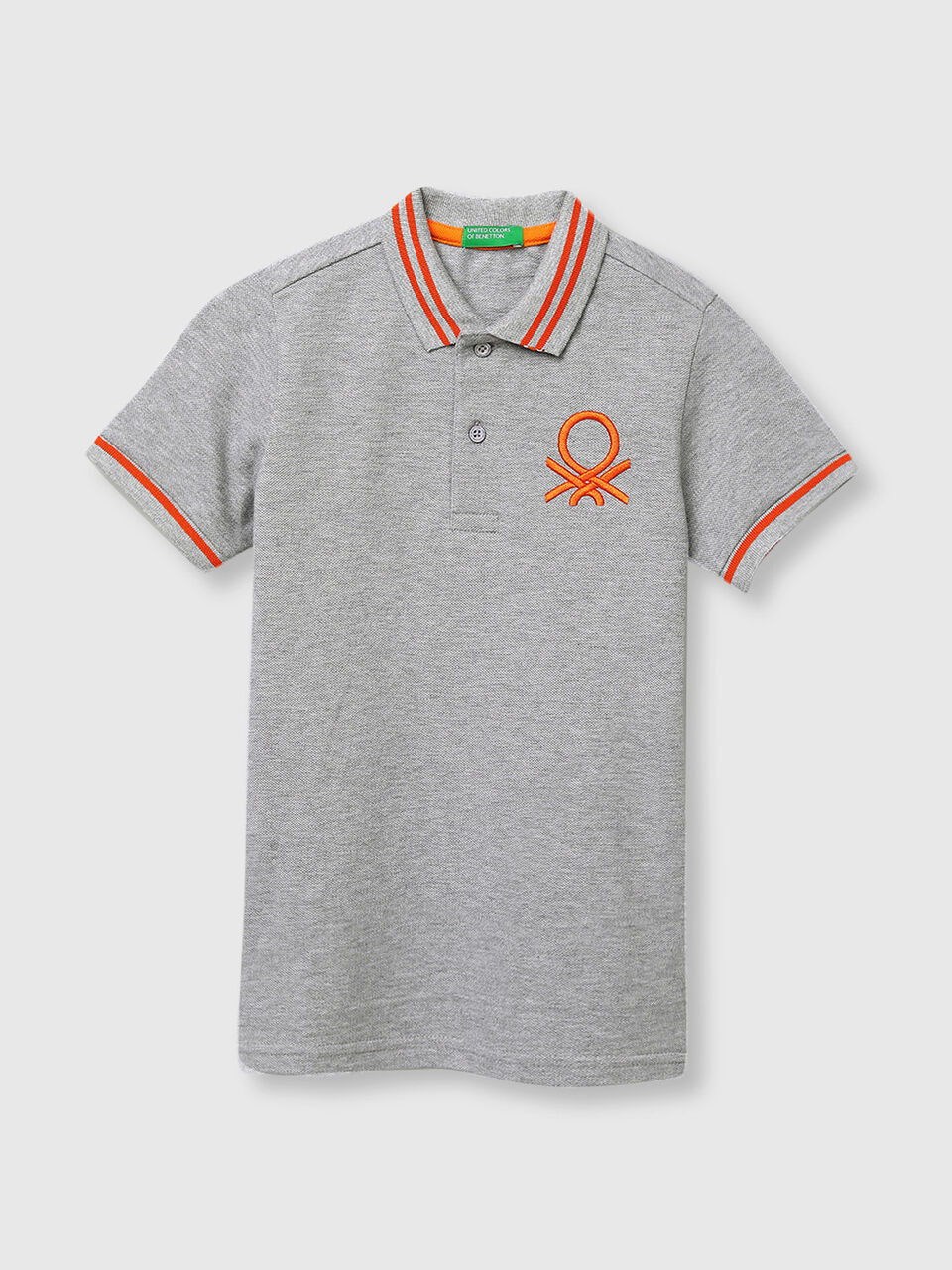 Short Sleeve Solid Polo Neck Tee image number 1