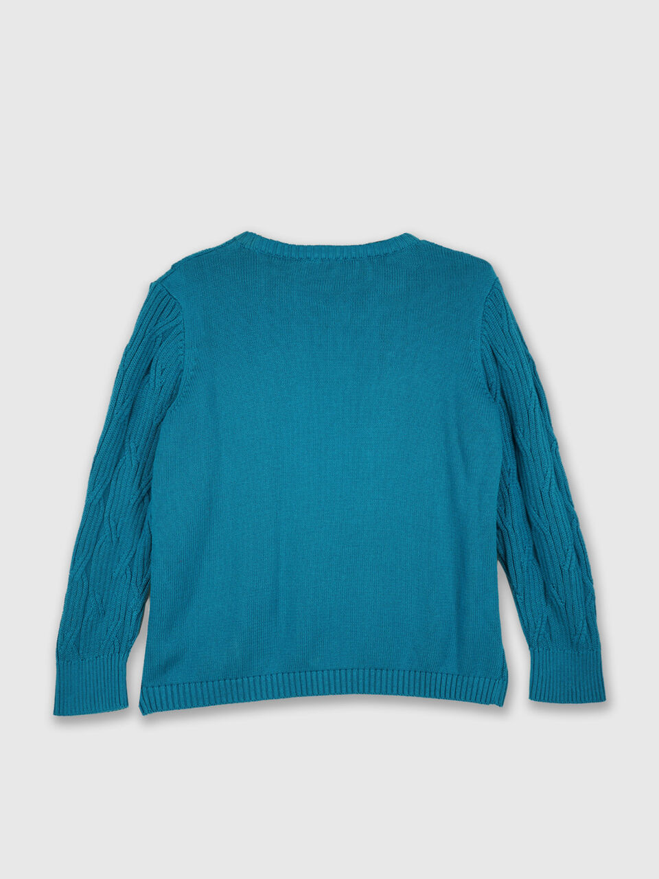Full Sleeve Geometric Cable Structure Tricot image number 2