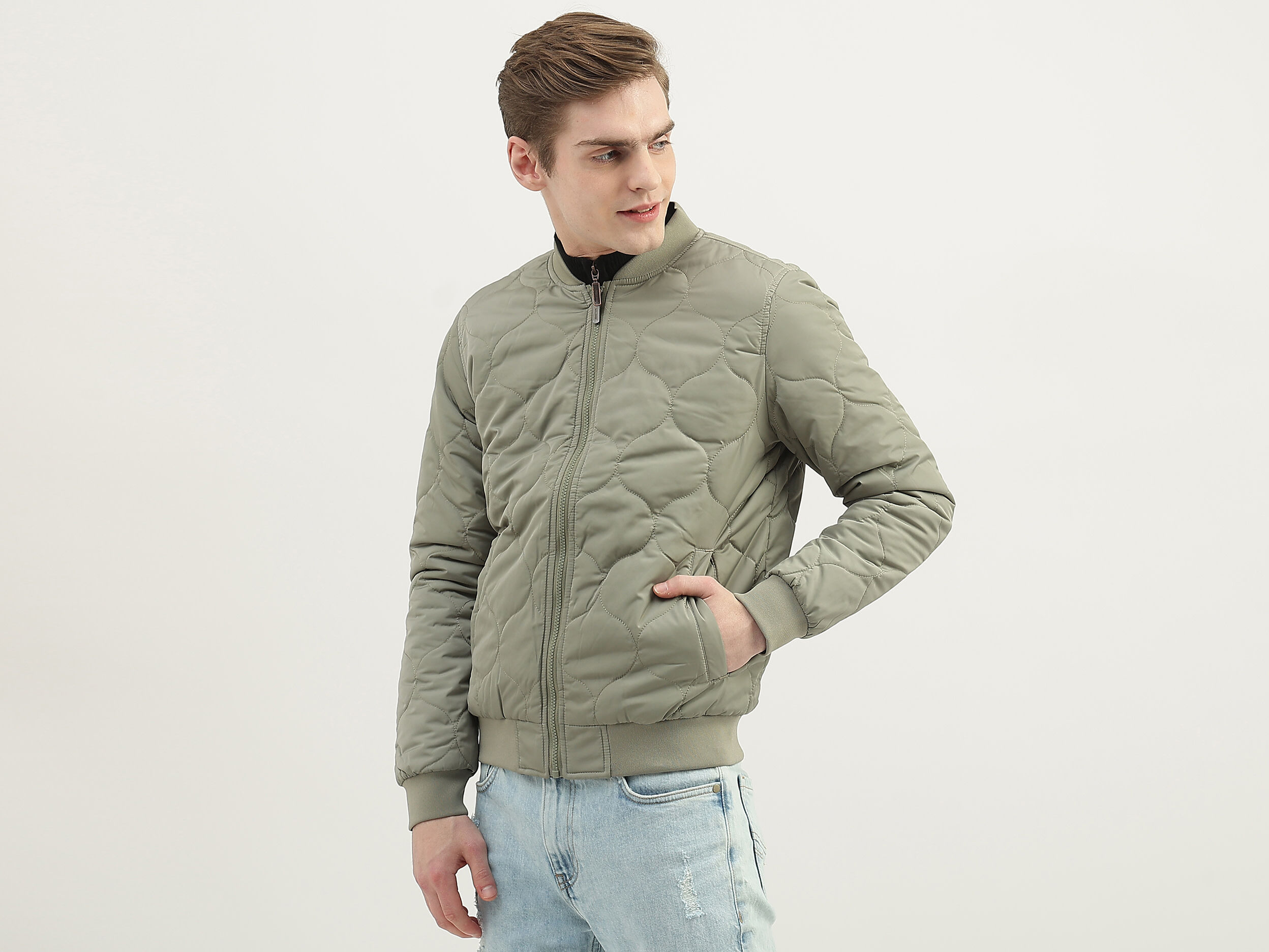United colors of benetton men's quilted jacket discount