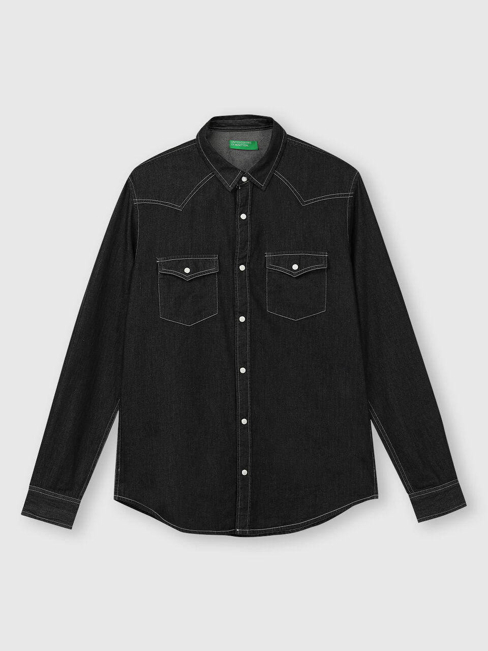 Pure Cotton Classic Denim Shirt image number 1