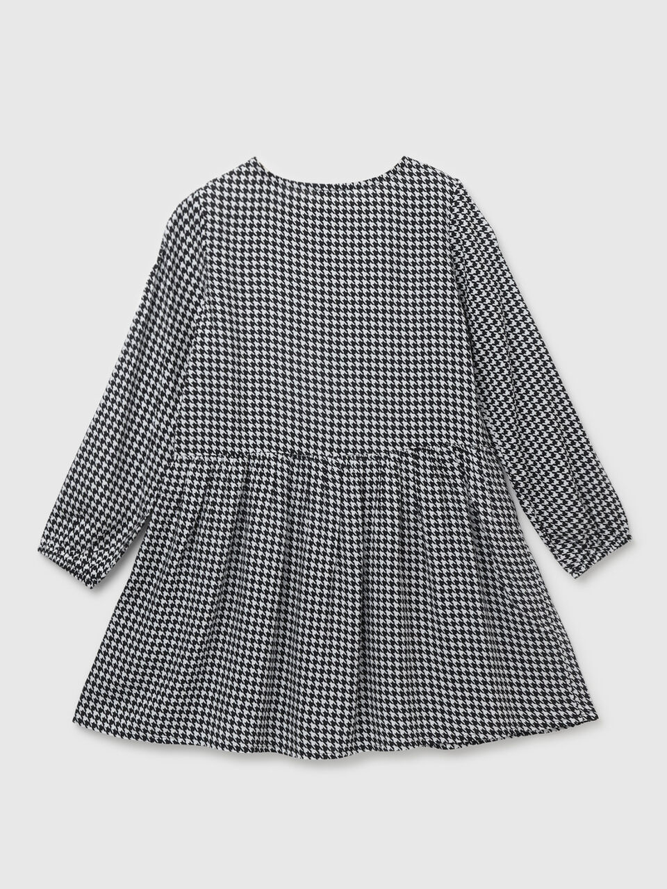 VISCOSE HOUNDSTOOTH DRESS image number 2