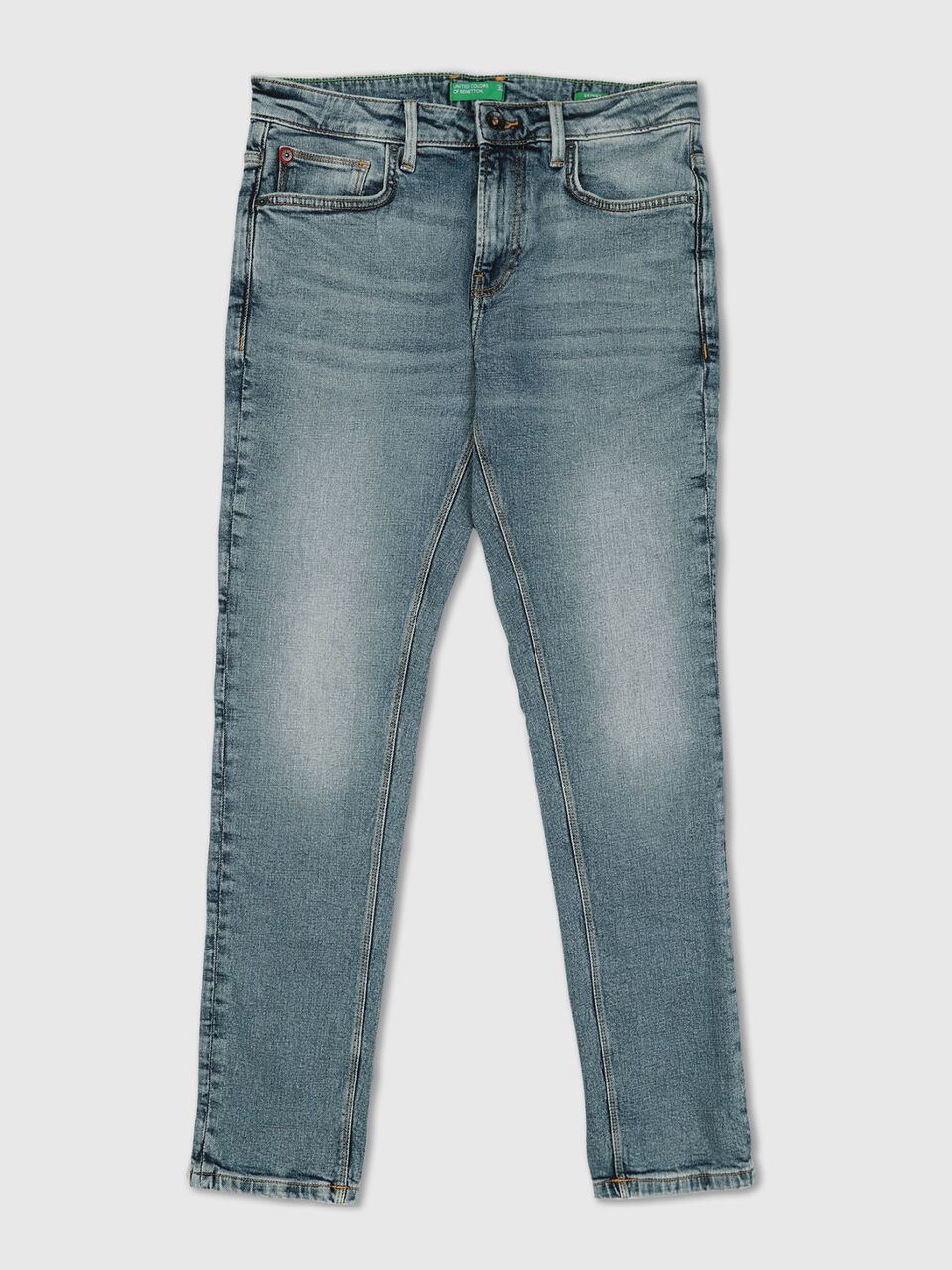 Skinny Fit Lt Blue Jeans image number 1