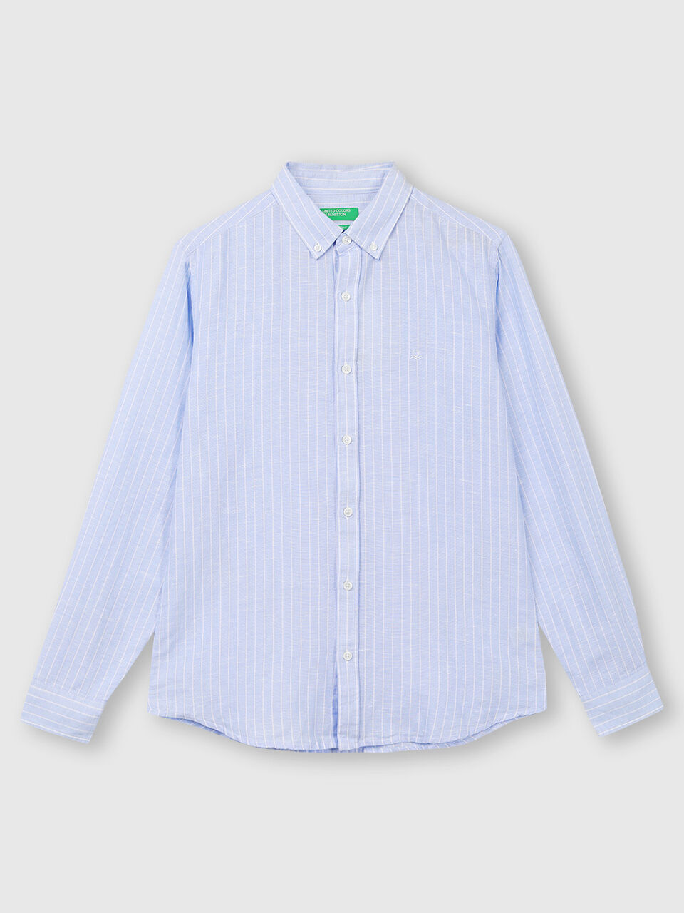 Linen Blend Stripe Shirt image number 1