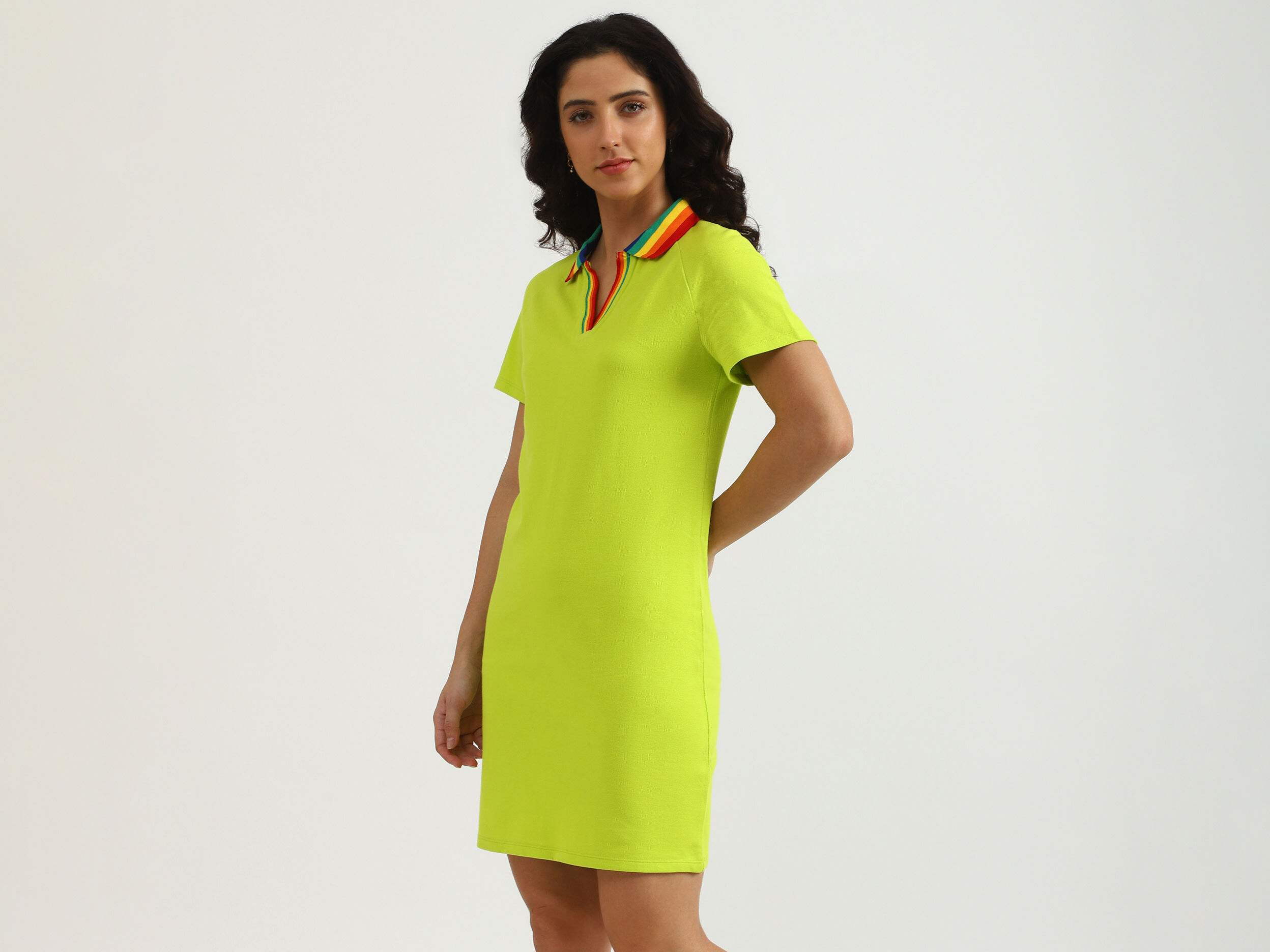 Green polo dress online