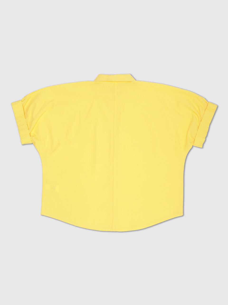 Short Sleeve Blouson Sleeve Button Down Shirt Top image number 2