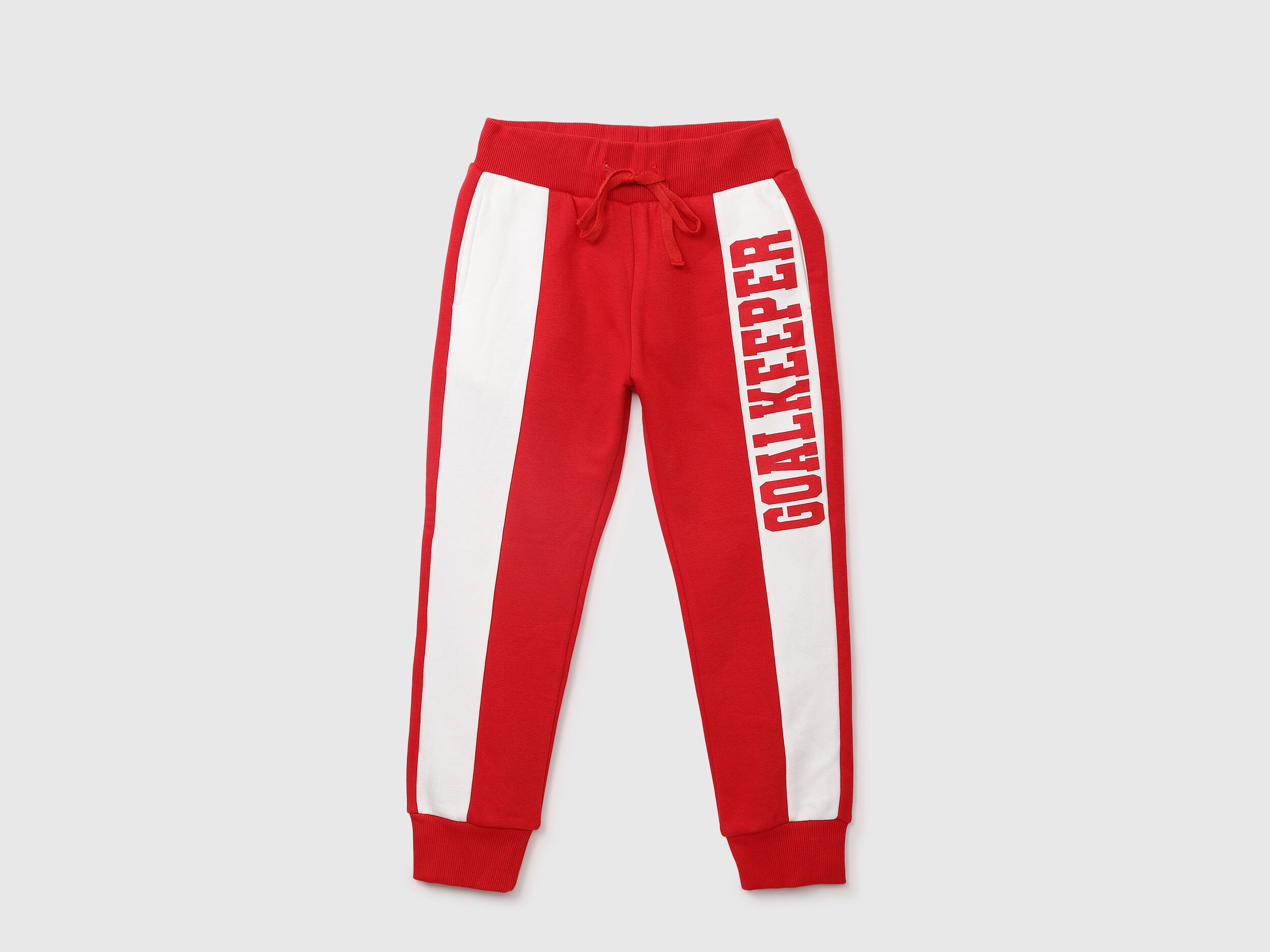 Boys Goalkeeper Joggers Red Benetton